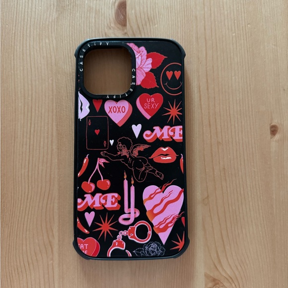 Casetify pink & black phone case iPhone 13 Pro Max - Picture 1 of 3